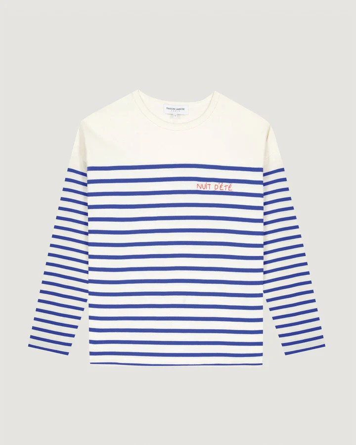 Art De Vivre Colombier Sailor Shirt - Ivory Blue