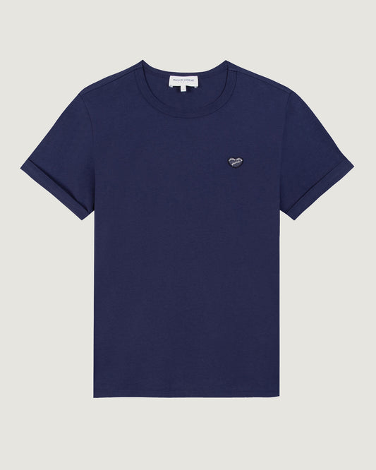 Patch Coeur Poitou T-Shirt - Navy